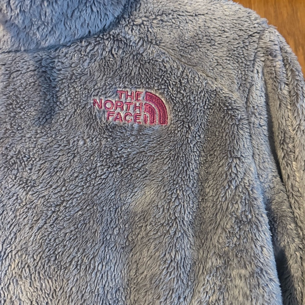 The North Face Heather Gray Fleece with Pink Details - Picture 3 of 8